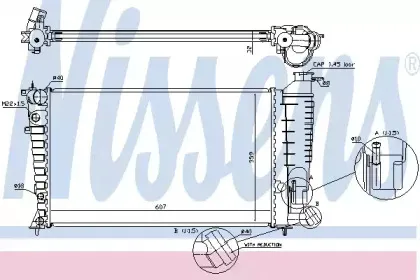 61312A NISSENS Радиатор, охлаждение двигателя