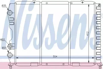 60033 NISSENS Радиатор, охлаждение двигателя