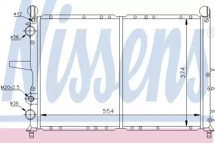 61816 NISSENS Радиатор, охлаждение двигателя