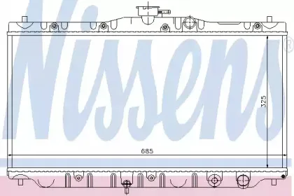 63304 NISSENS Радиатор, охлаждение двигателя