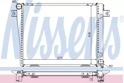 60602A NISSENS Радиатор, охлаждение двигателя