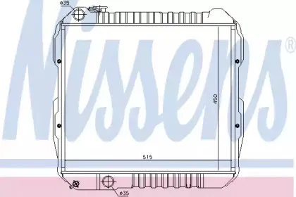 64845 NISSENS Радиатор, охлаждение двигателя