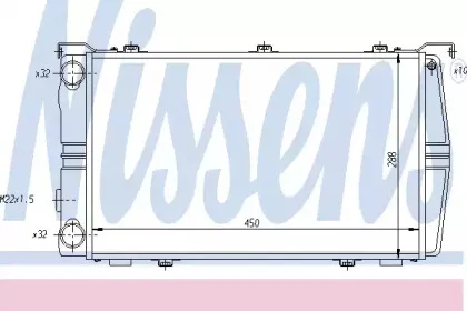649971 NISSENS Радиатор, охлаждение двигателя