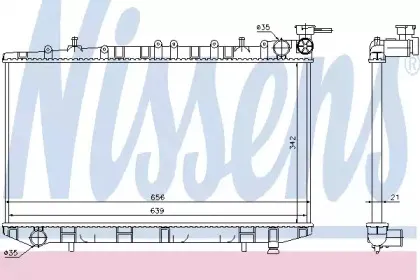 62972 NISSENS Радиатор, охлаждение двигателя