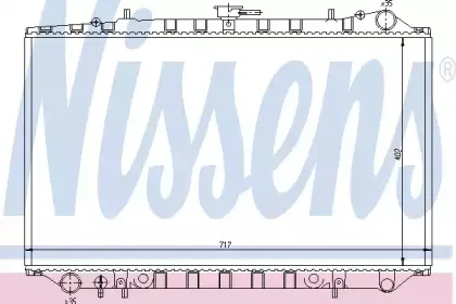 62979 NISSENS Радиатор, охлаждение двигателя