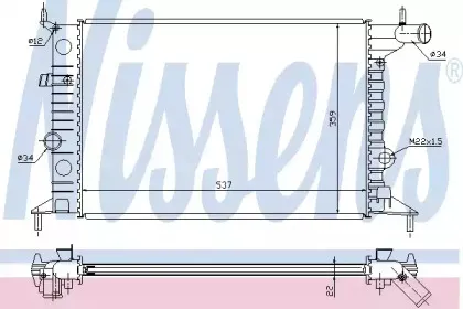 630681 NISSENS Радиатор, охлаждение двигателя