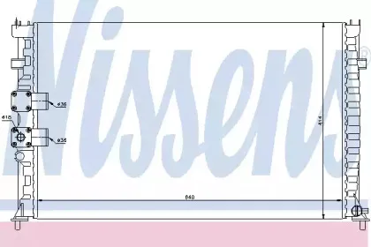 63735 NISSENS Радиатор, охлаждение двигателя