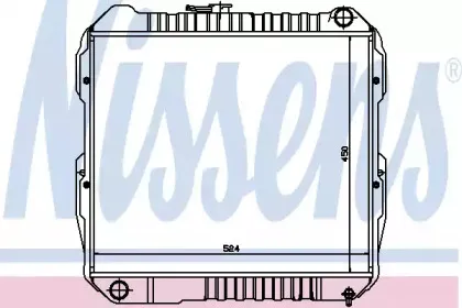 64846 NISSENS Радиатор, охлаждение двигателя