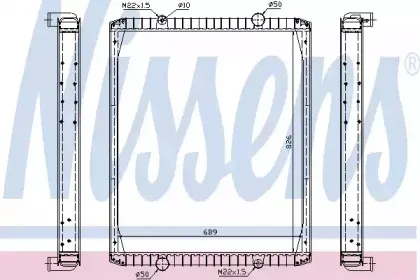 63849A NISSENS Радиатор, охлаждение двигателя