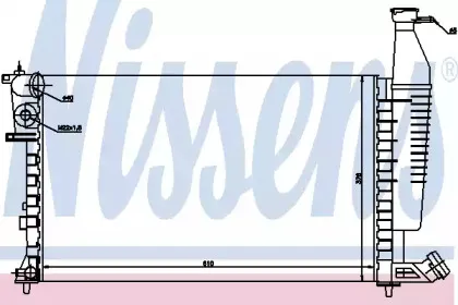 63547 NISSENS Радиатор, охлаждение двигателя