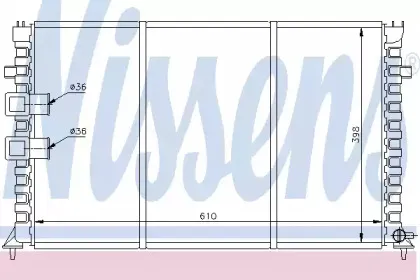 61345 NISSENS Радиатор, охлаждение двигателя