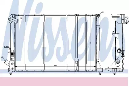 63975 NISSENS Радиатор, охлаждение двигателя