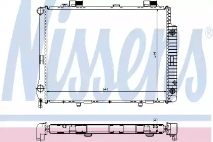 62666A NISSENS Радиатор, охлаждение двигателя