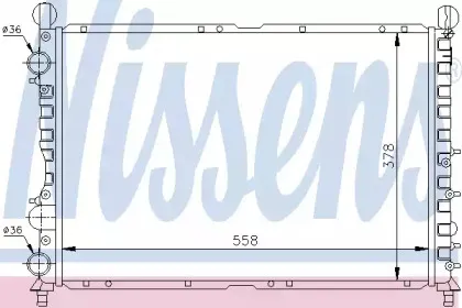 60035 NISSENS Радиатор, охлаждение двигателя