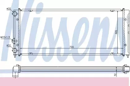 65237 NISSENS Радиатор, охлаждение двигателя