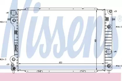 63075 NISSENS Радиатор, охлаждение двигателя