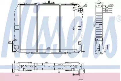 64778 NISSENS Радиатор, охлаждение двигателя