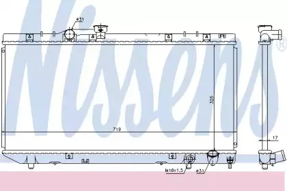 64775 NISSENS Радиатор, охлаждение двигателя