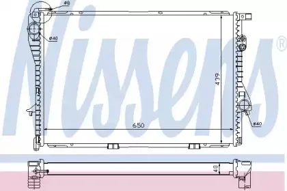 60752A NISSENS Радиатор, охлаждение двигателя