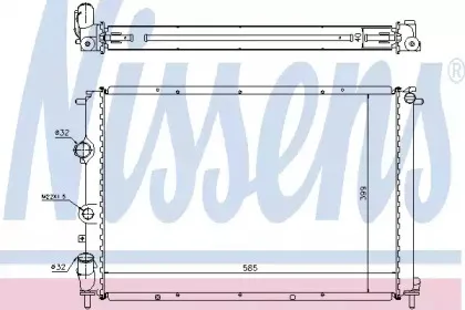 63977A NISSENS Радиатор, охлаждение двигателя