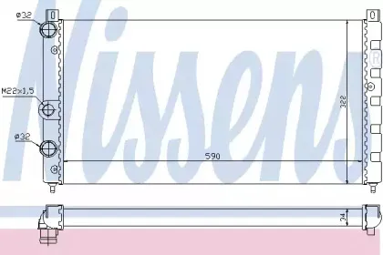 64065 NISSENS Радиатор, охлаждение двигателя
