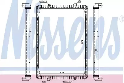 63847A NISSENS Радиатор, охлаждение двигателя