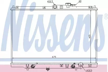 63346 NISSENS Радиатор, охлаждение двигателя