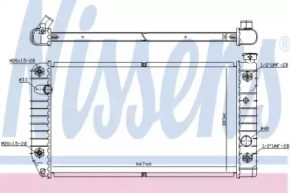 60968 NISSENS Радиатор, охлаждение двигателя