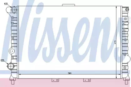 60038 NISSENS Радиатор, охлаждение двигателя