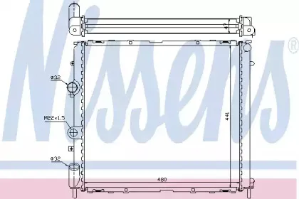 63985 NISSENS Радиатор, охлаждение двигателя