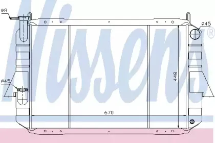 62915 NISSENS Радиатор, охлаждение двигателя