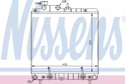67016A NISSENS Радиатор, охлаждение двигателя