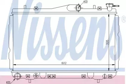 67010 NISSENS Радиатор, охлаждение двигателя
