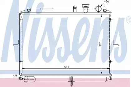 66611 NISSENS Радиатор, охлаждение двигателя