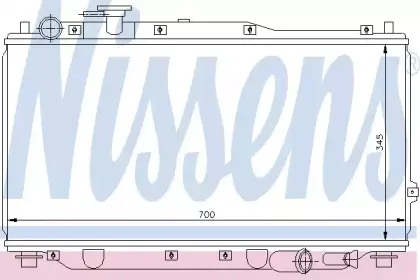 66604 NISSENS Радиатор, охлаждение двигателя