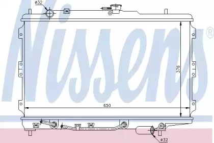 66603 NISSENS Радиатор, охлаждение двигателя