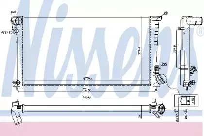 61326A NISSENS Радиатор, охлаждение двигателя