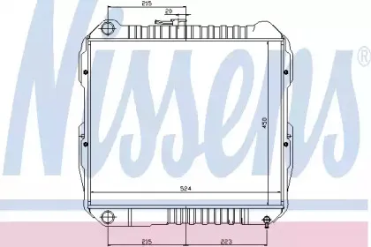 64613 NISSENS Радиатор, охлаждение двигателя