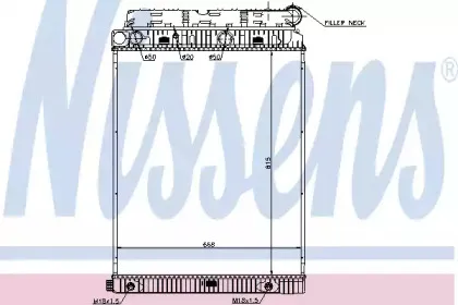 62648 NISSENS Радиатор, охлаждение двигателя
