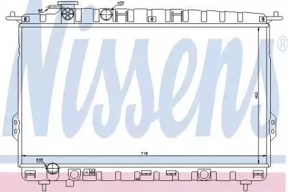 66626 NISSENS Радиатор, охлаждение двигателя