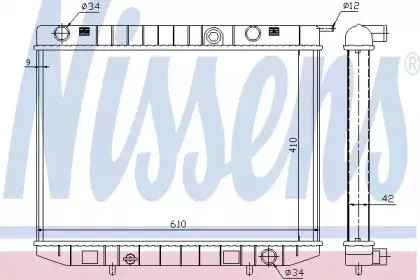 63299 NISSENS Радиатор, охлаждение двигателя