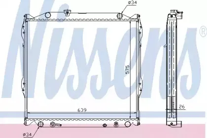 647551 NISSENS Радиатор, охлаждение двигателя