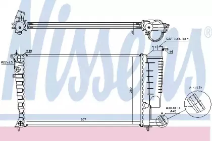 61318A NISSENS Радиатор, охлаждение двигателя