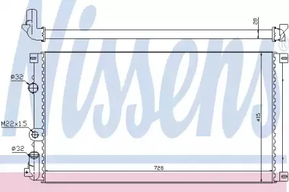 63812A NISSENS Радиатор, охлаждение двигателя