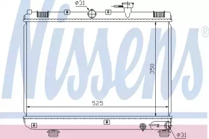66624 NISSENS Радиатор, охлаждение двигателя