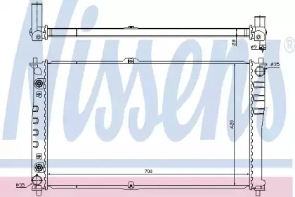 66619 NISSENS Радиатор, охлаждение двигателя