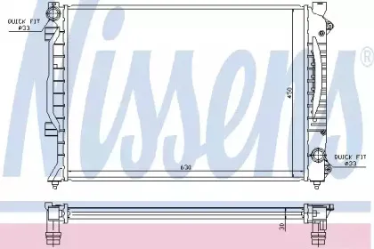 60422A NISSENS Радиатор, охлаждение двигателя