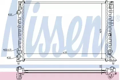 63843A NISSENS Радиатор, охлаждение двигателя