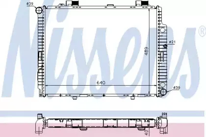 62598A NISSENS Радиатор, охлаждение двигателя