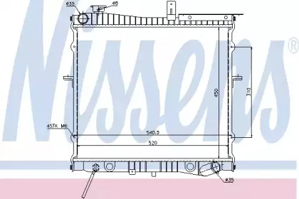 66620 NISSENS Радиатор, охлаждение двигателя